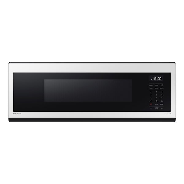 Samsung Samsung Bespoke 1.1 cu. ft. Smart SLIM Over-the-Range Microwave with Wi-Fi, 1100W - White Glass ME11CB751012AA - main